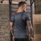 Men's Fitness printed short-sleeved sports training breathable quick-drying PRO High-elasticity tight short-sleeved T-shirt 91205