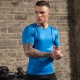Men's Fitness printed short-sleeved sports training breathable quick-drying PRO High-elasticity tight short-sleeved T-shirt 91205