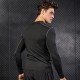 Men's Tight Training PRO Sports Fitness Running Long-sleeved Sweat-wicking Quick-Drying Clothes Long-sleeved Shirts T-shirt 1019