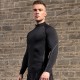 Men's High Collar Fitness Long Sleeve Pro Sports Running Long Sleeve T-shirt Autumn And Winter Elastic Quick-drying Stand Collar Vests 1058 Men's High Collar Fitness Long Sleeve Pro Sports Running Long Sleeve T-shirt Autumn And Winter Elastic Quick-drying Stand Collar Vests 1058