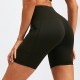 Women's High Waist Yoga Shorts Slant Pocket Running Training Quick-drying Tight Stretch Fitness Shorts 2048