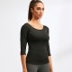 Women's yoga wear, fitness running, sports dancing, tight quick-drying top, crossed mid-length sleeve 92501 Women's yoga wear, fitness running, sports dancing, tight quick-drying top, crossed mid-length sleeve 92501