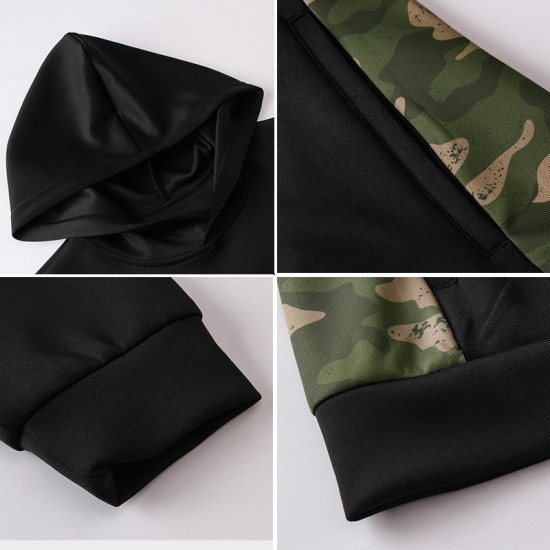 Men's sports sweatshirt, running fitness training suit, loose casual long-sleeved camouflage hooded jacket 91602 Men's sports sweatshirt, running fitness training suit, loose casual long-sleeved camouflage hooded jacket 91602