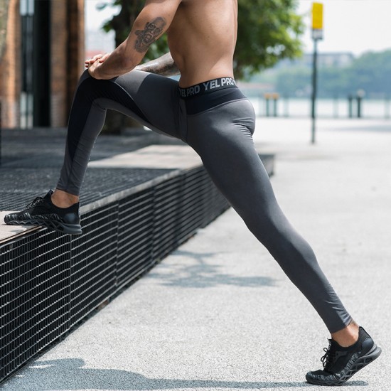 Men's PRO Skinny pants, Outdoor fitness quick-drying training pants, High-elasticity mesh breathable sports long pants 91305 Men's PRO Skinny pants, Outdoor fitness quick-drying training pants, High-elasticity mesh breathable sports long pants 91305