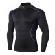 Men's Autumn and winter Stand-up collar fitness wear PRO Sports running training Long-sleeved high-elasticity quick-drying tight suit 91505 Men's Autumn and winter Stand-up collar fitness wear PRO Sports running training Long-sleeved high-elasticity quick-drying tight suit 91505