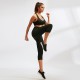 Women's yoga pants, pocket fitness running sports, elastic quick-drying pants, high-waisted, height-lifting tight 3/4 pants 92303 Women's yoga pants, pocket fitness running sports, elastic quick-drying pants, high-waisted, height-lifting tight 3/4 pants 92303