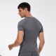 Men's Quick-drying Clothes Short-sleeved Sports Running Fitness Clothes Sweat-wicking T-shirt High Elasticity Training Short-sleeved Jacket 01217
