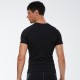 Men's Quick-drying Clothes Short-sleeved Sports Running Fitness Clothes Sweat-wicking T-shirt High Elasticity Training Short-sleeved Jacket 01217