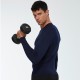 Men's quick-drying fitness long-sleeved elastic tight sports running training wear breathable sweat-wicking T-shirt top 01510