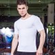 Men's V-neck tight short-sleeved PRO fitness running exercise training high-elasticity quick-drying T-shirt 1118