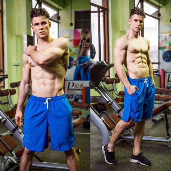 Men's sports shorts, fitness running training, basketball shorts, loose casual quick-drying shorts 7054 Men's sports shorts, fitness running training, basketball shorts, loose casual quick-drying shorts 7054