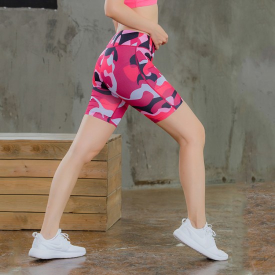 Cross-border Amazon women's fitness yoga shorts Night running sports running quick-drying tight five-inch pants 2045 Cross-border Amazon women's fitness yoga shorts Night running sports running quick-drying tight five-inch pants 2045