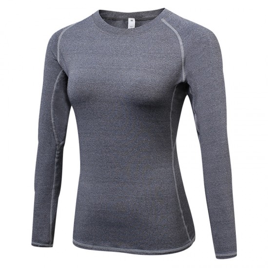 Women's Tight-fitting PRO sports fitness Yoga training long-sleeved T-shirt Moisture-wicking long-sleeved shirt 2039 Women's Tight-fitting PRO sports fitness Yoga training long-sleeved T-shirt Moisture-wicking long-sleeved shirt 2039