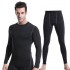 Men's Tight training Suit PRO Sports and Fitness Set Sweat-wicking quick-drying clothes Long sleeves + long pants 1019+1020