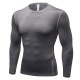 Men's Tight Training PRO Sports Fitness Running Long-sleeved Sweat-wicking Quick-Drying Clothes Long-sleeved Shirts T-shirt 1019