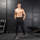 Men's Tights Fake Two-piece Fitness Sports Running Training Amazon Casual Stretch Quick-drying Trousers 7010