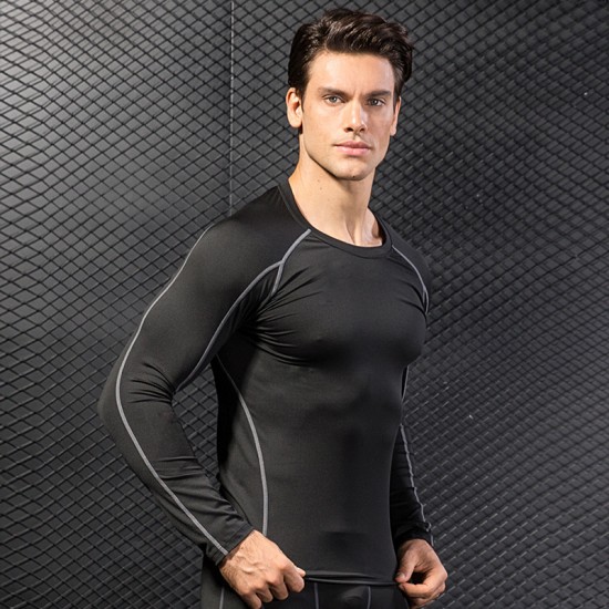 Men's Pro Tight Fitness Running Training T-shirt Amazon Stretch Quick-drying Long-sleeved Shirt Clothes 1059 Men's Pro Tight Fitness Running Training T-shirt Amazon Stretch Quick-drying Long-sleeved Shirt Clothes 1059