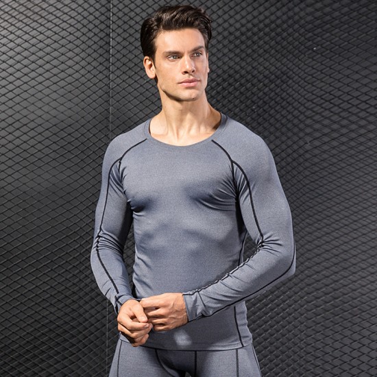 Men's Pro Tight Fitness Running Training T-shirt Amazon Stretch Quick-drying Long-sleeved Shirt Clothes 1059 Men's Pro Tight Fitness Running Training T-shirt Amazon Stretch Quick-drying Long-sleeved Shirt Clothes 1059