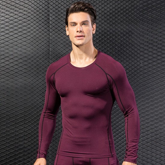 Men's Pro Tight Fitness Running Training T-shirt Amazon Stretch Quick-drying Long-sleeved Shirt Clothes 1059 Men's Pro Tight Fitness Running Training T-shirt Amazon Stretch Quick-drying Long-sleeved Shirt Clothes 1059