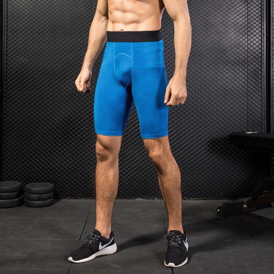 Men's 3d Printing Training Fitness Running Pants Amazon Stretch Tight Quick-drying Shorts 4005