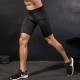 Men's Pro Tight Shorts Sports Training Fitness Running Mesh Stitching Quick-drying Elastic Shorts 1044