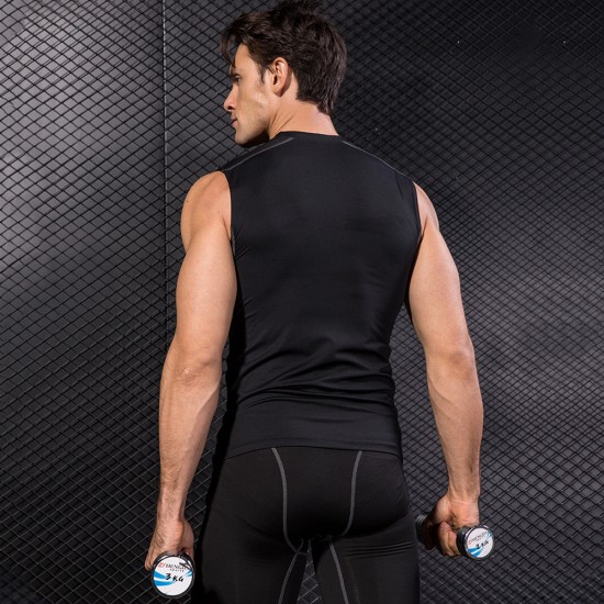 Men's Tight Training Vest Pro Sports Running Fitness Basketball Elastic Quick-drying Vest Clothes 1002 Men's Tight Training Vest Pro Sports Running Fitness Basketball Elastic Quick-drying Vest Clothes 1002
