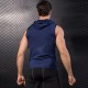 Men's tight-fitting sleeveless vest, running training fitness suit, zipper hooded quick-drying coat 9006 Men's tight-fitting sleeveless vest, running training fitness suit, zipper hooded quick-drying coat 9006