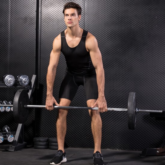 Tight Training PRO Men's Sports Fitness Basketball Running Vest Elastic Sweat-Wicking Quick-Drying Vest Clothing 1006