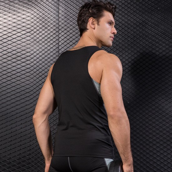 3rd Generation Tight PRO Vest, Men's Sports and Fitness Basketball Running Vest, Elastic Sweat-wicking Quick-Drying Vest 1009