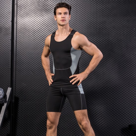3rd Generation Tight PRO Vest, Men's Sports and Fitness Basketball Running Vest, Elastic Sweat-wicking Quick-Drying Vest 1009