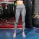 Women's ultra-high waist yoga pants with diagonal pockets, fitness running training, elastic quick-drying tight sports long pants 2060