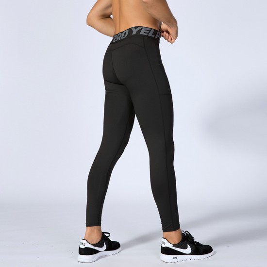 Men's Fitness Pants With Pocket Pro Running Training Sports Stretch Sweat-wicking Quick-drying Tight Pants 1080 Men's Fitness Pants With Pocket Pro Running Training Sports Stretch Sweat-wicking Quick-drying Tight Pants 1080