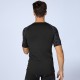 Men's fitness short-sleeved printed patchwork sports running training sweat-wicking quick-drying high-elasticity tight clothes 4003 Men's fitness short-sleeved printed patchwork sports running training sweat-wicking quick-drying high-elasticity tight clothes 4003