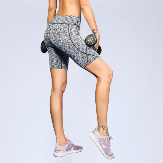 Women's high-elastic yoga shorts, pocket-sized high-waisted fitness exercise running quick-drying sweat-wicking tight shorts 2034 Women's high-elastic yoga shorts, pocket-sized high-waisted fitness exercise running quick-drying sweat-wicking tight shorts 2034