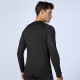 Men's fitness print patchwork long-sleeved sports running training sweat-wicking quick-drying high-elasticity tight clothes 4019 Men's fitness print patchwork long-sleeved sports running training sweat-wicking quick-drying high-elasticity tight clothes 4019