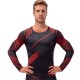 Autumn and winter men's camouflage printed fitness wear, long-sleeved high-elasticity tight-fitting T-shirt, quick-drying sports training top D13009