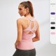 Women's yoga vest, sexy hollowed-out tight quick-drying vest, high-elasticity and breathable fitness and running sports vest 92101