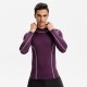 Men's fitness long-sleeved high-elasticity tight quick-drying clothes, running training wear, high-neck color-blocked sports top 01506
