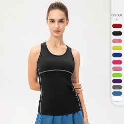 Sports PRO Women's Tight-Fitting Training, Fitness, Running, Yoga, Amazon Quick-Drying Vest, 2001