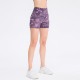 Women's nude printed yoga shorts, running training high-elasticity tight sports quick-drying fitness 3-inch pants 02412 Women's nude printed yoga shorts, running training high-elasticity tight sports quick-drying fitness 3-inch pants 02412
