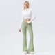 European and American nude yoga flared pants, women's crossed high-waisted, hip-lifting, wide-leg pants, breathable fitness and sports long pants 42309 European and American nude yoga flared pants, women's crossed high-waisted, hip-lifting, wide-leg pants, breathable fitness and sports long pants 42309
