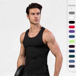 Sports Pro Men's Training Tight Vest Basketball Fitness Running Amazon Quick-drying Vest Clothes 1001