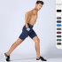 Men's Pro Fitness Shorts With Pocket Sports Running Training Sweat-wicking Quick-drying Elastic Tight Shorts 1084