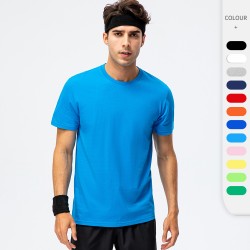 Men's and women's pure cotton loose T-shirt, advertising shirt with LOGO printed, event wear, team wear, sports short-sleeved D15008