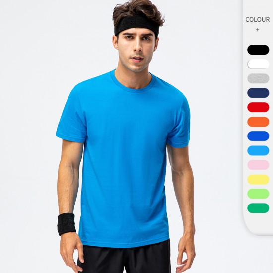 Men's and women's pure cotton loose T-shirt, advertising shirt with LOGO printed, event wear, team wear, sports short-sleeved D15008 Men's and women's pure cotton loose T-shirt, advertising shirt with LOGO printed, event wear, team wear, sports short-sleeved D15008
