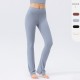 European and American high-waisted yoga pants, women's tight micro-flared sports pants, nylon hip-lifting and abdominal constricting fitness pants 42308 European and American high-waisted yoga pants, women's tight micro-flared sports pants, nylon hip-lifting and abdominal constricting fitness pants 42308