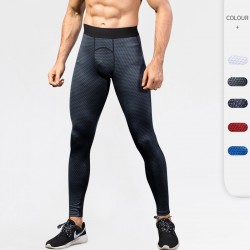 Men's 3D Printed PRO Fitness Running training amazon Quick-drying Stretch Tight Pants 4010