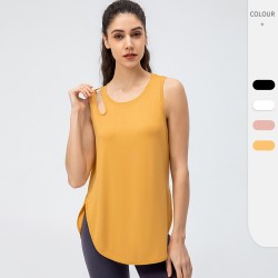 Spring and summer new women's yoga sports vest, loose casual running blouse, quick-drying breathable fitness wear 22133