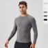 Men's Sports Fitness Suit Nylon Outdoor Training Tight Compression Quick-drying T-shirt Top Breathable Running Fitness Long Sleeve