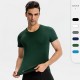 Men's Pro Fitness Short Sleeve Tight Running Training Sportswear High Elastic Sweat-wicking Quick-drying Jacket T-shirt 01219 Men's Pro Fitness Short Sleeve Tight Running Training Sportswear High Elastic Sweat-wicking Quick-drying Jacket T-shirt 01219